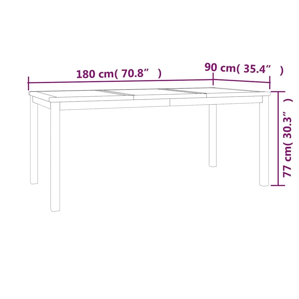 Outdoor 4-Piece Garden Dining Set in Teak