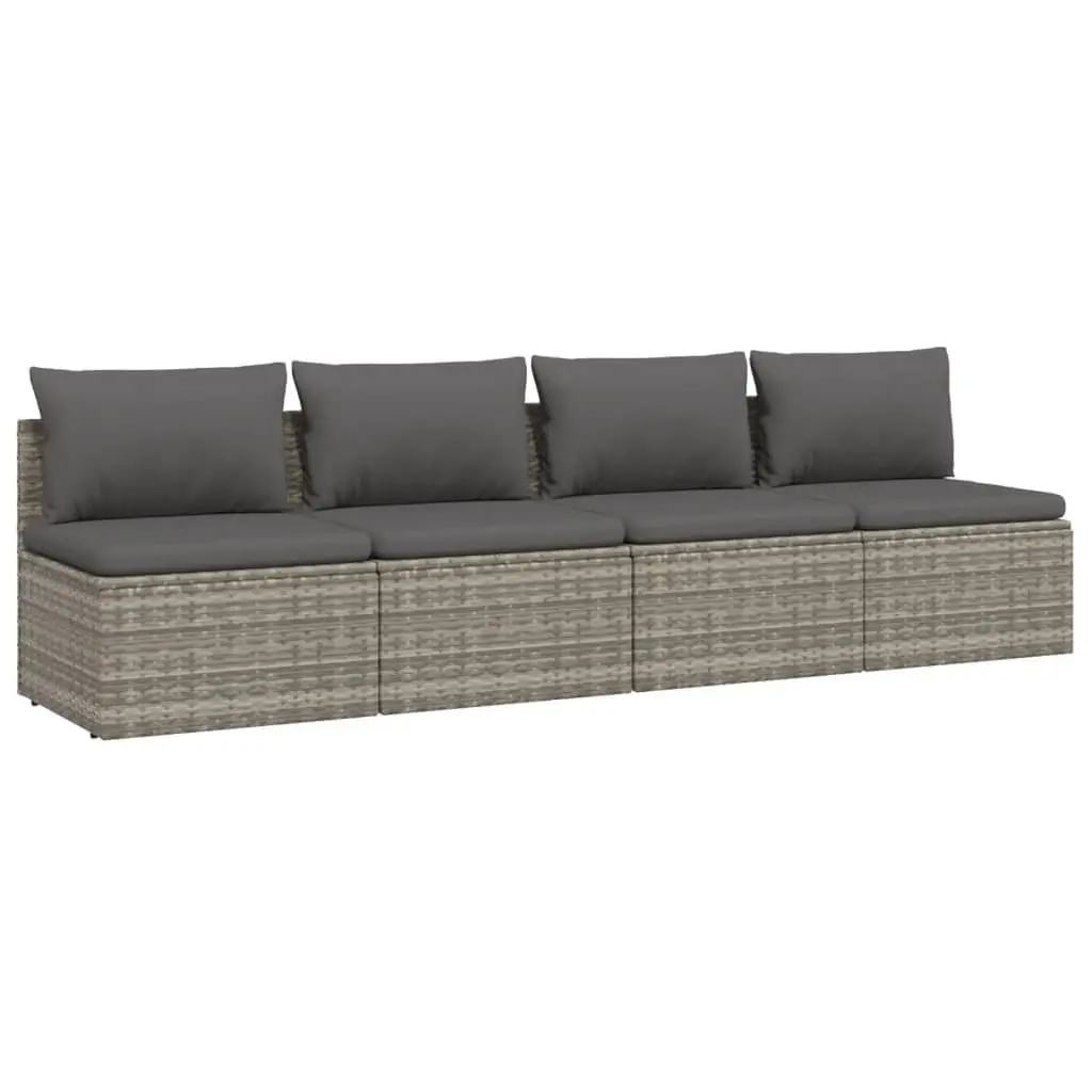 4-Piece Outdoor Garden Lounge Set in Grey