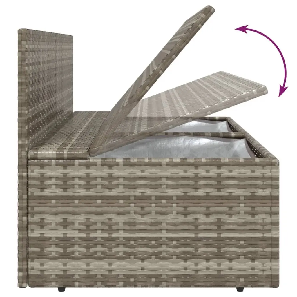 4-Piece Outdoor Garden Lounge Set in Grey
