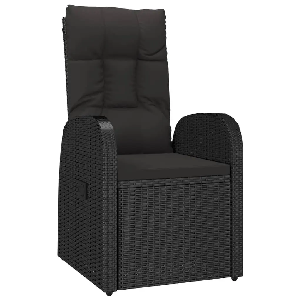5 Piece Outdoor Dining Set with Reclining Chairs