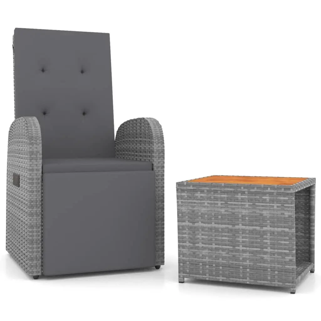 2-Piece Outdoor Lounge Set with Cushions