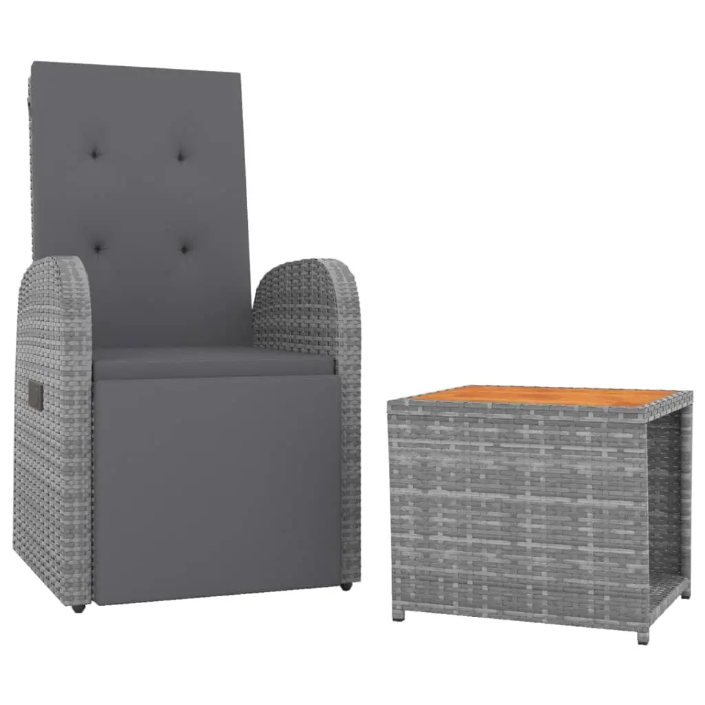 2-Piece Outdoor Lounge Set with Cushions