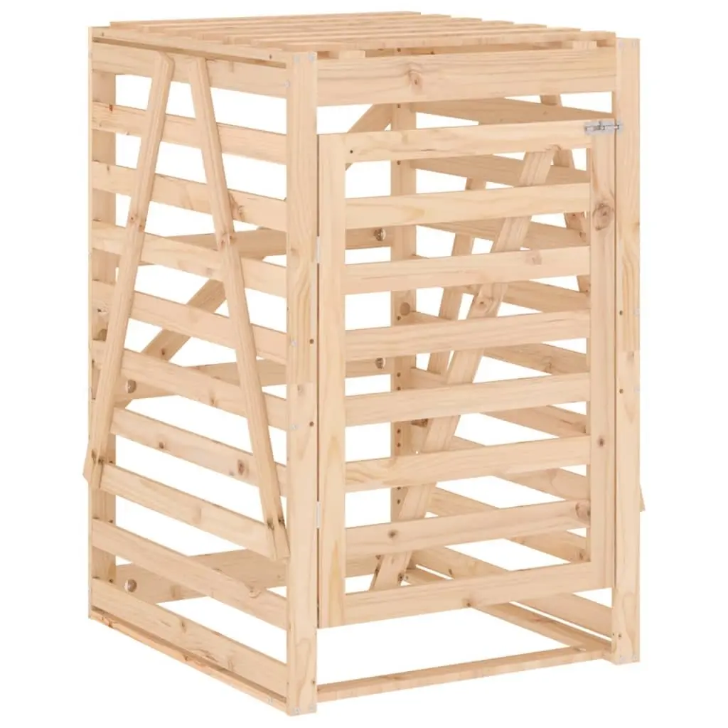 Double Wheelie Bin Storage Shed in Brown