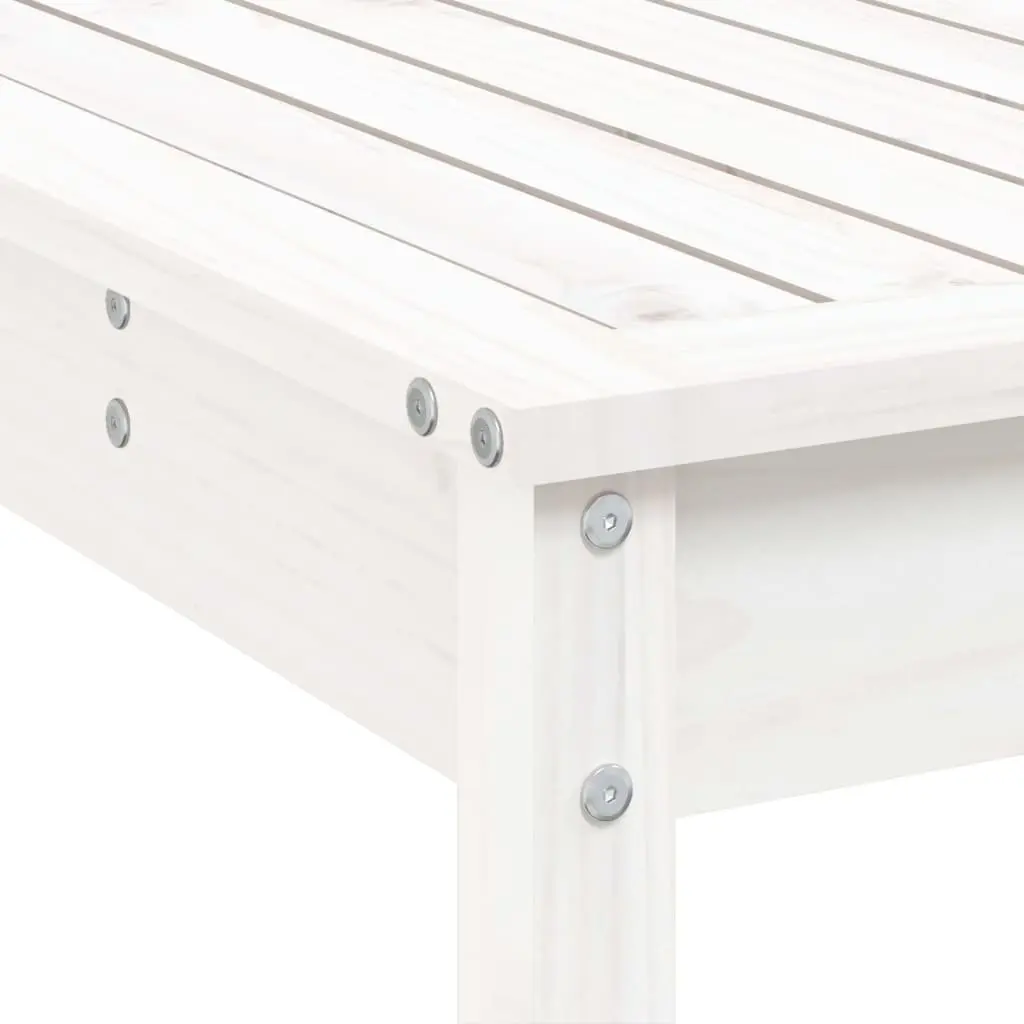 White Wood 5 Piece Garden Bar Set for Outdoor Spaces