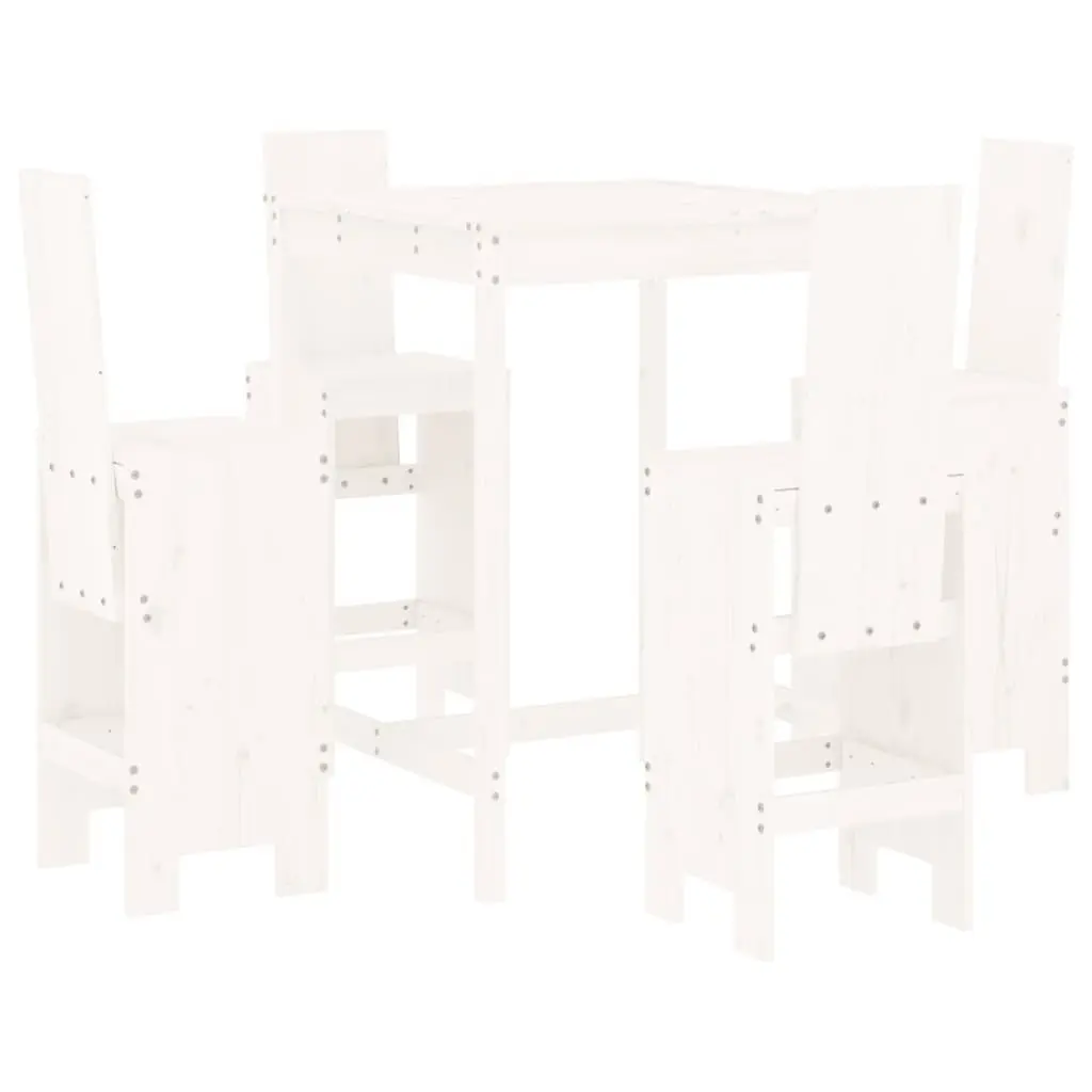 5 Piece Wooden Garden Bar Set for Outdoors