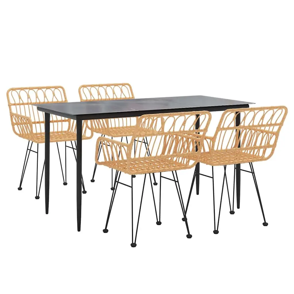 Outdoor 5 Piece Dining Set with Durable Construction