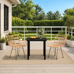 Durable 3-Piece Garden Dining Set for Outdoor Spaces