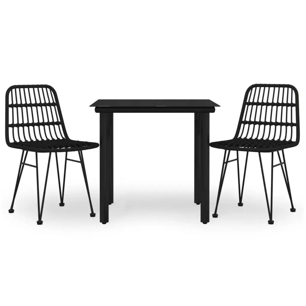 3 Piece Outdoor Dining Set for Garden Patio