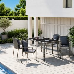 Outdoor Patio Furniture 5 Piece Garden Dining Set