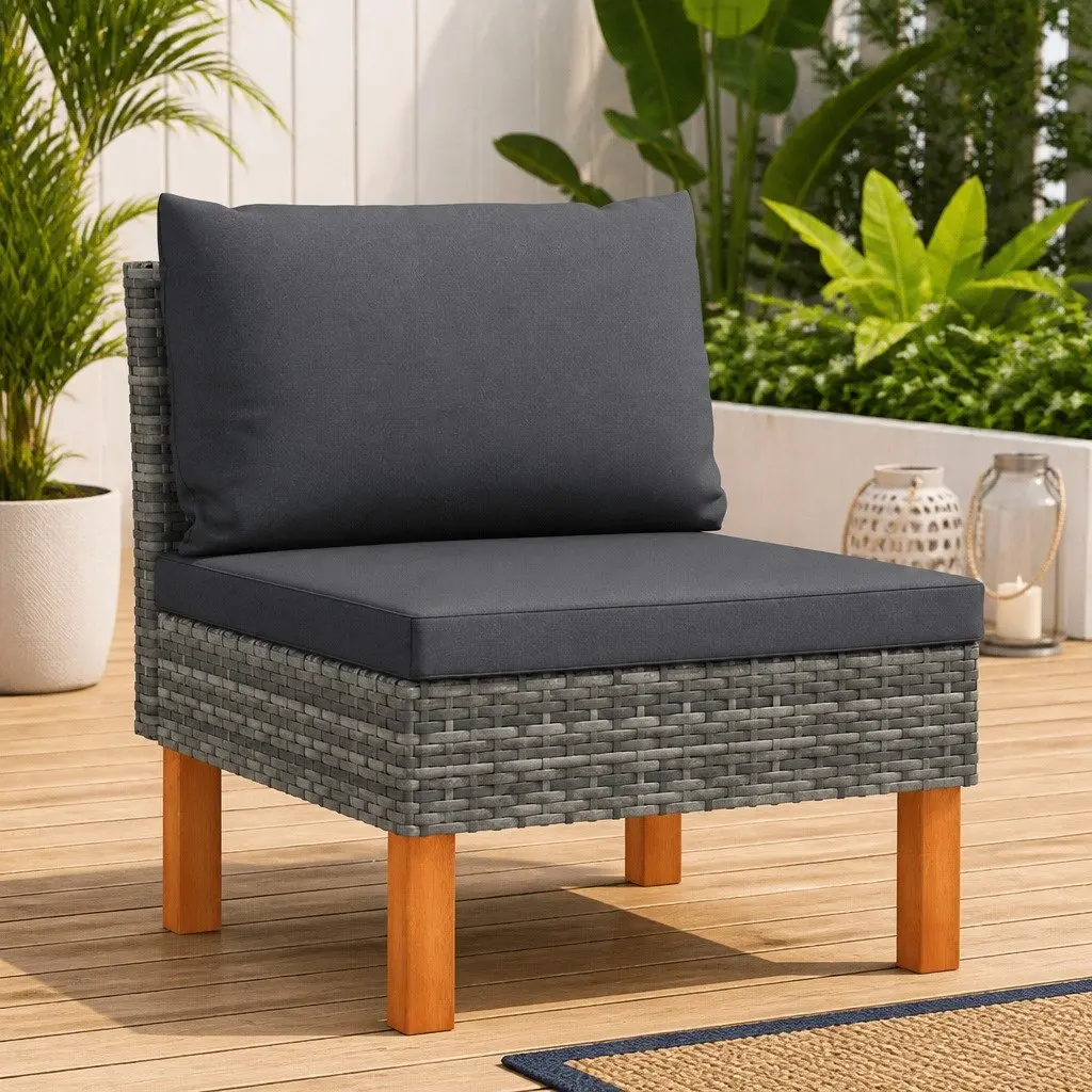 Modular Garden Sectional Sofa in Grey