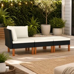 Durable 3 Piece Patio Sectional Sofa Set with Cushions