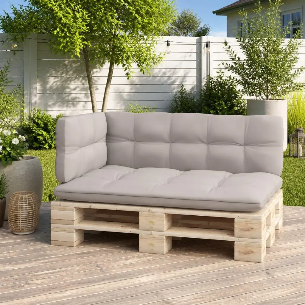 Black Pallet Sofa Backrest 110cm for Outdoor Use