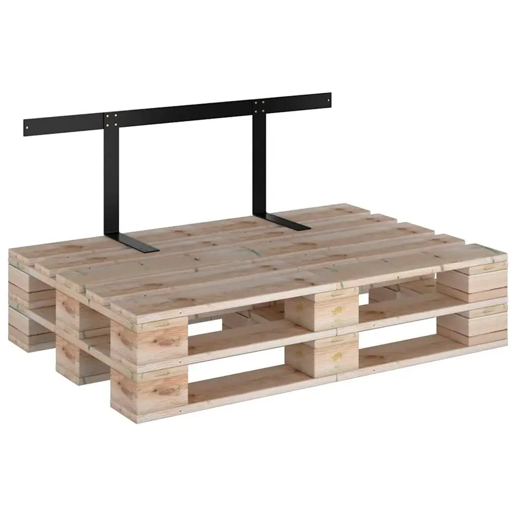 Black Pallet Sofa Backrest 110cm for Outdoor Use