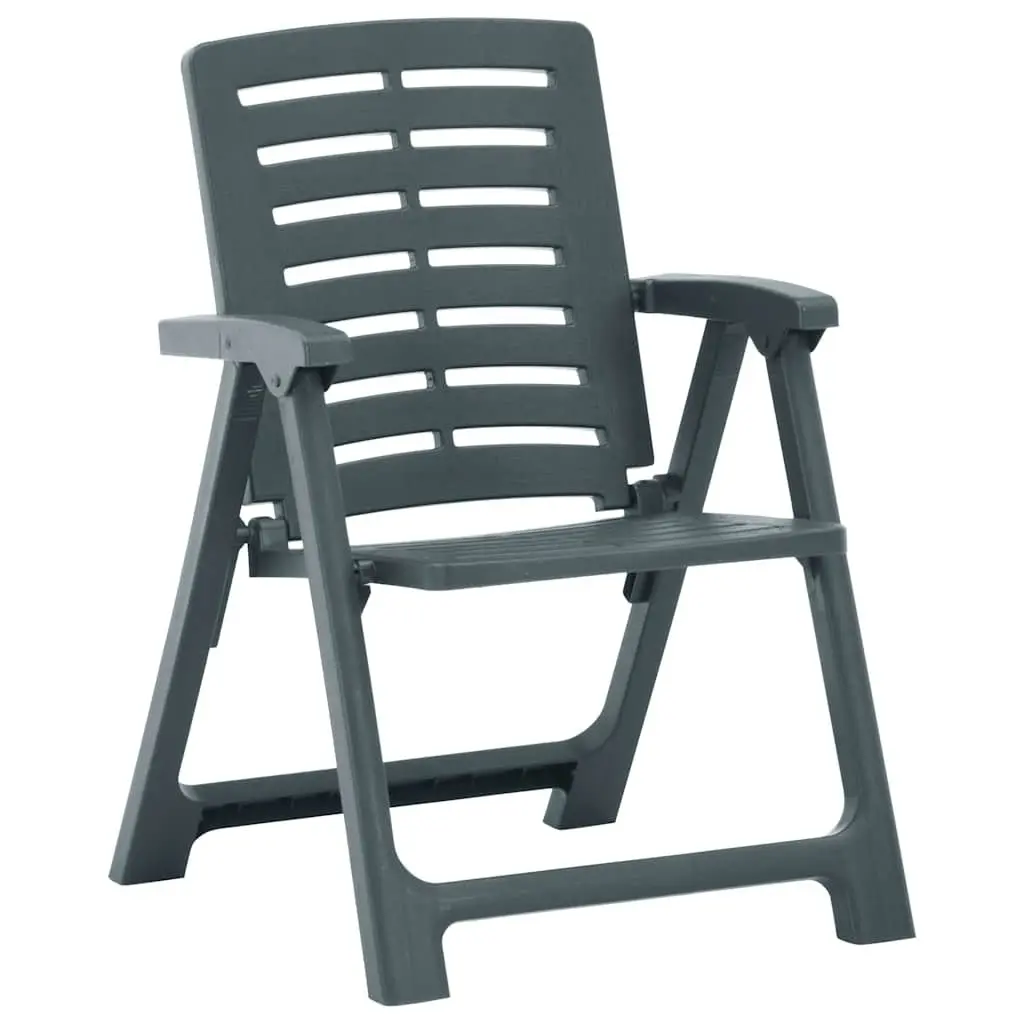 Plastic Outdoor Garden Chairs 2-Piece Set