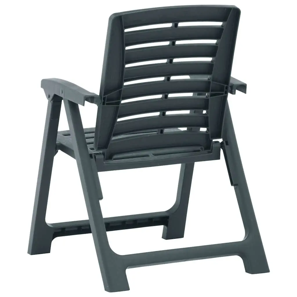 Plastic Outdoor Garden Chairs 2-Piece Set