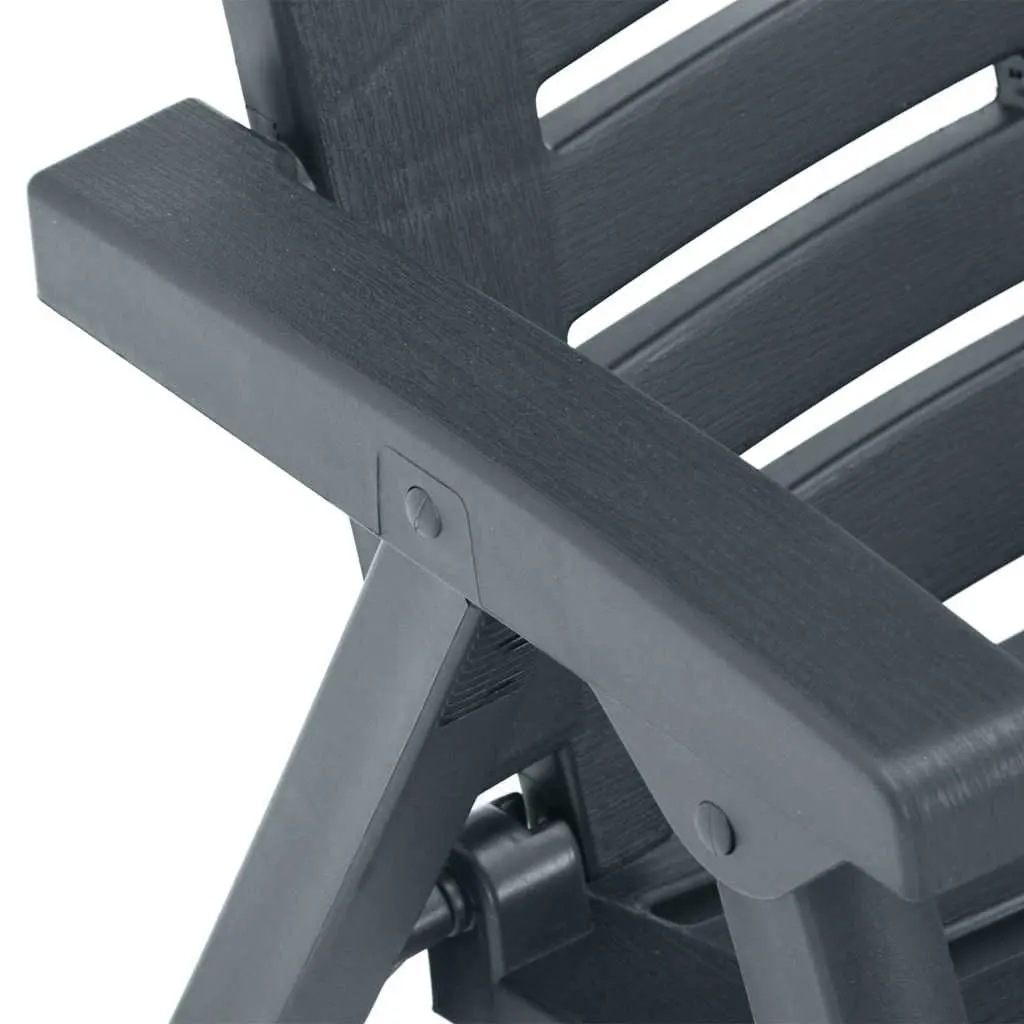 Plastic Outdoor Garden Chairs 2-Piece Set