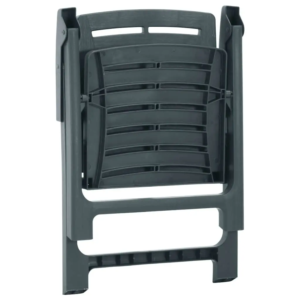 Plastic Outdoor Garden Chairs 2-Piece Set