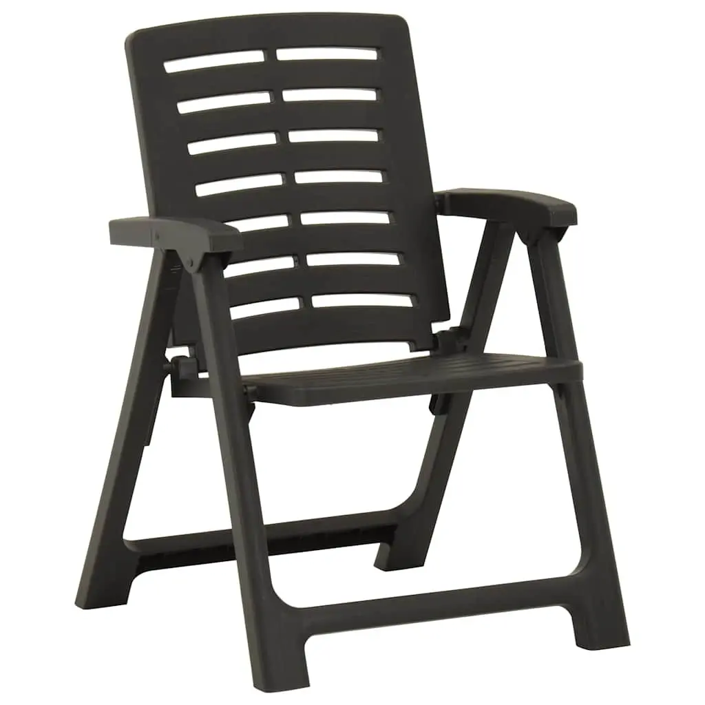 Outdoor Chairs Set of 2 in Anthracite