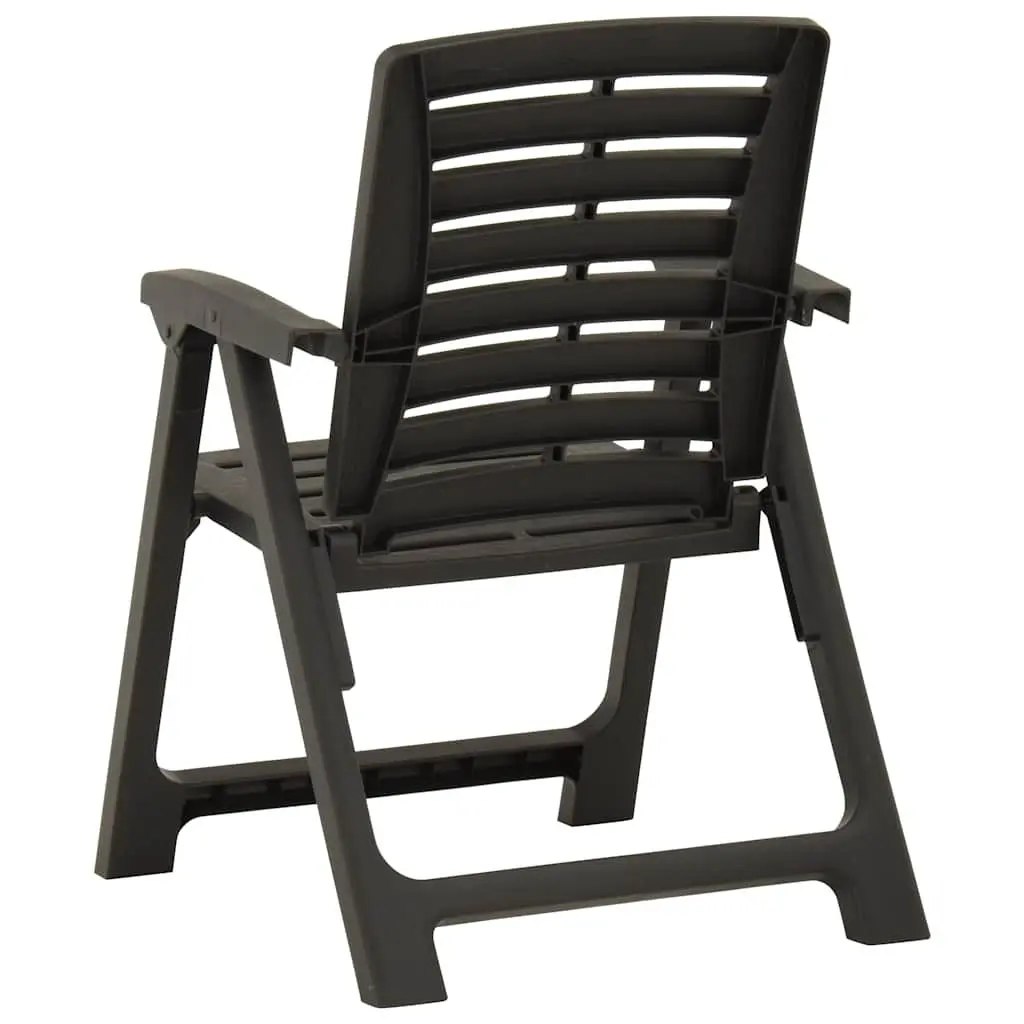 Outdoor Chairs Set of 2 in Anthracite