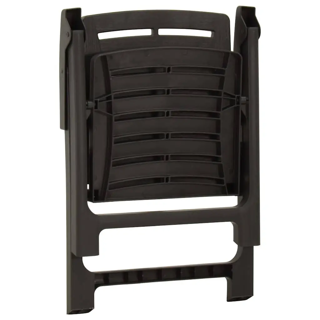 Outdoor Chairs Set of 2 in Anthracite