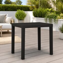 Weather-Resistant Anthracite Garden Dining Table