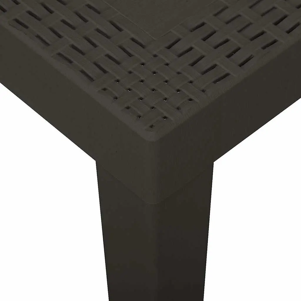Weather-Resistant Anthracite Garden Dining Table