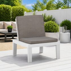 Lightweight Outdoor Lounge Chair with Thick Cushions