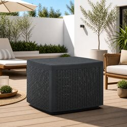 Durable Grey Garden Table for Outdoor Spaces 53x53x40cm