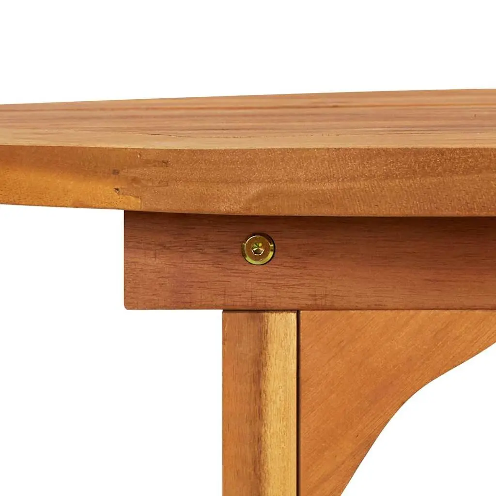 Solid Acacia Wood Garden Dining Table 220x90x75 cm