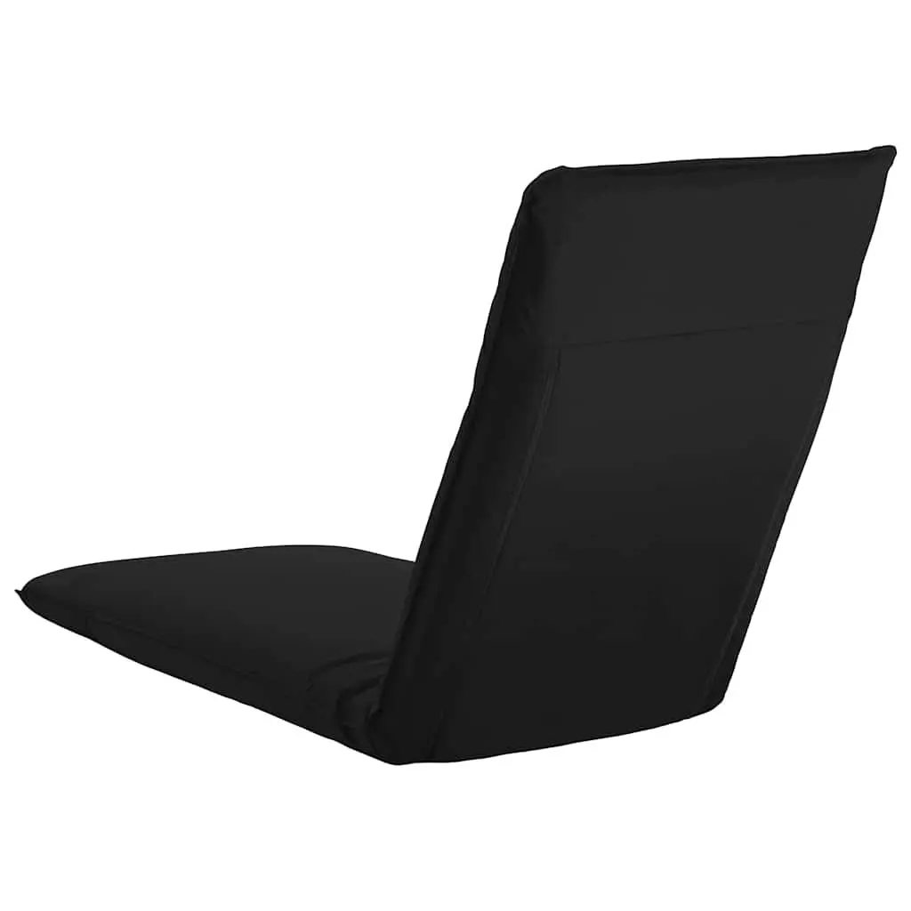 Foldable Sunlounger in Black Oxford Fabric