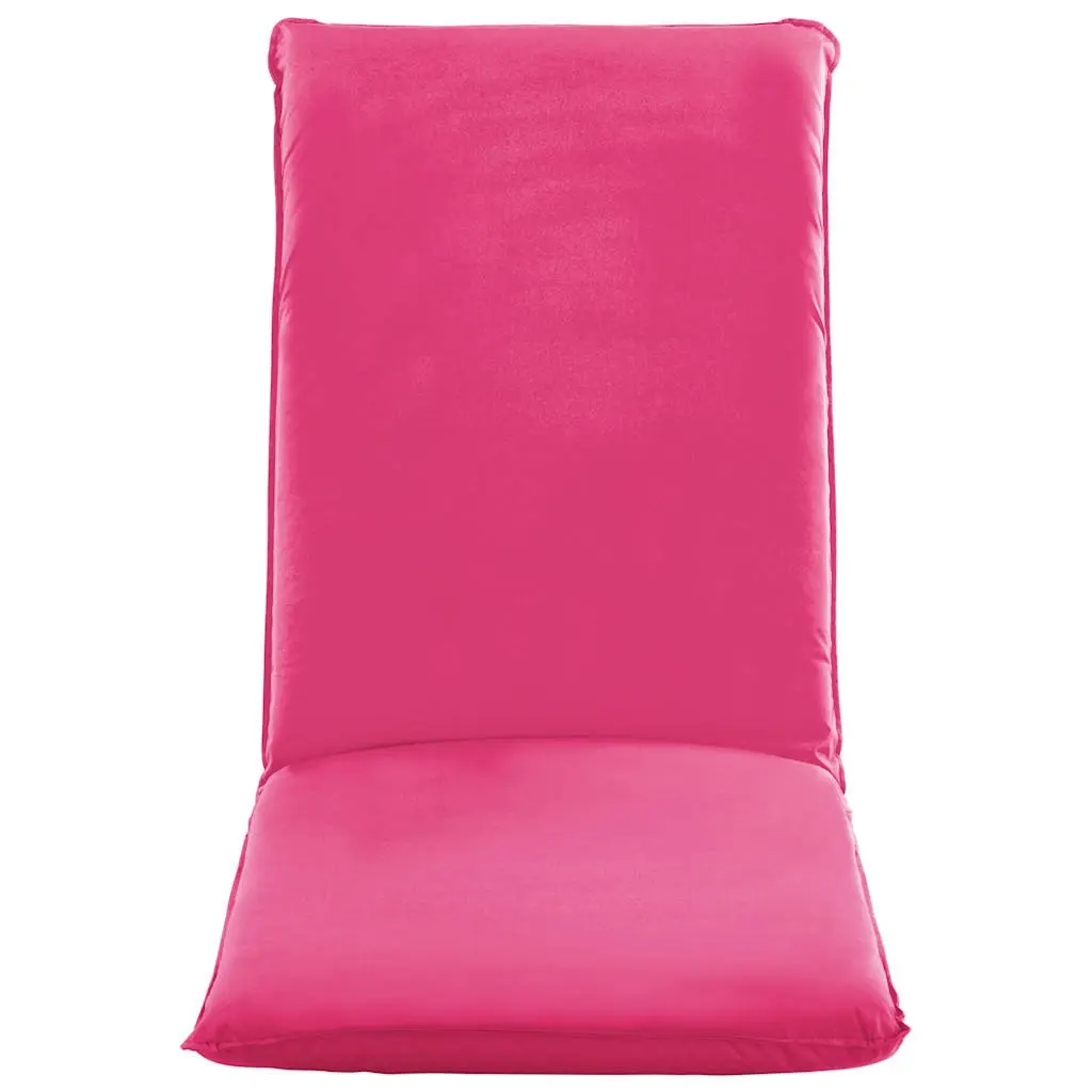 Pink Foldable Sunlounger for Outdoor Relaxation
