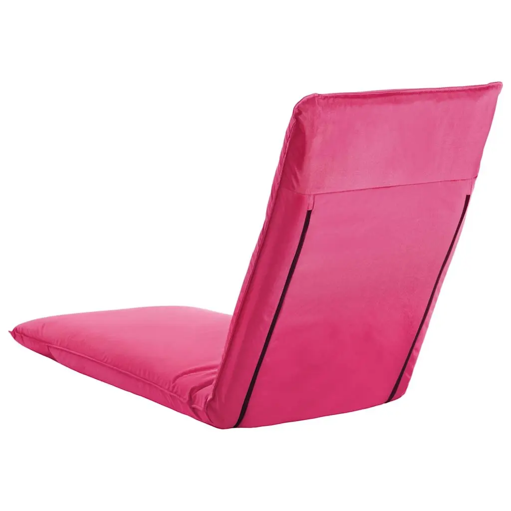 Pink Foldable Sunlounger for Outdoor Relaxation