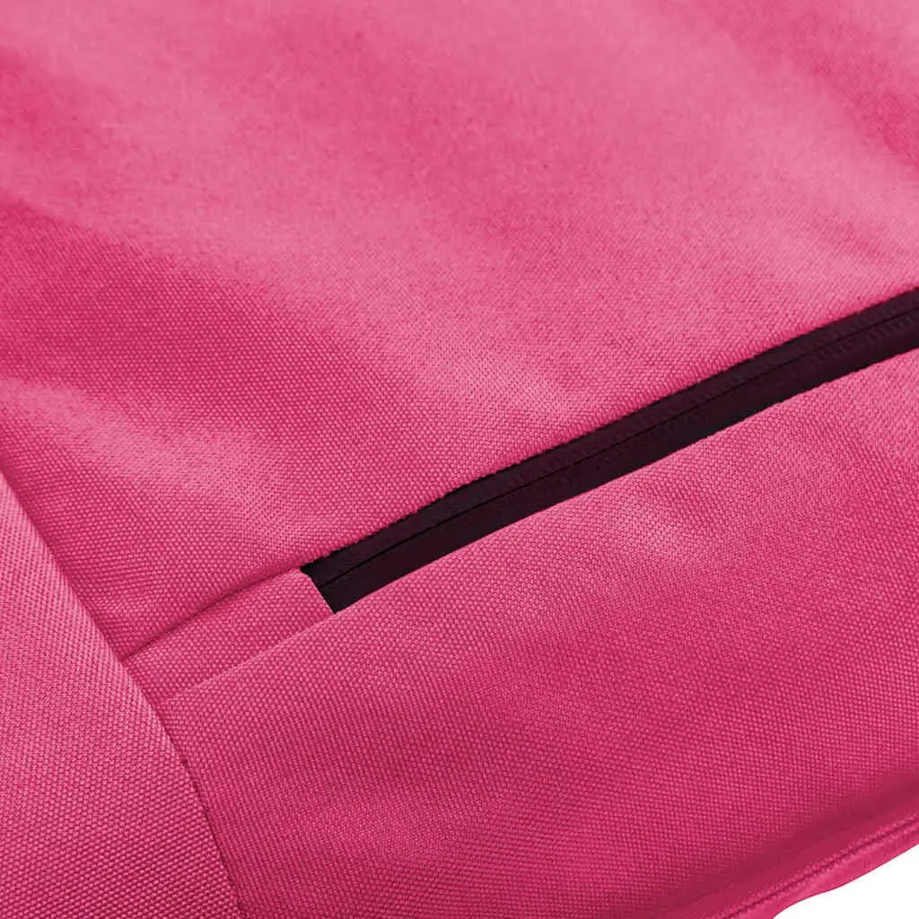 Pink Foldable Sunlounger for Outdoor Relaxation