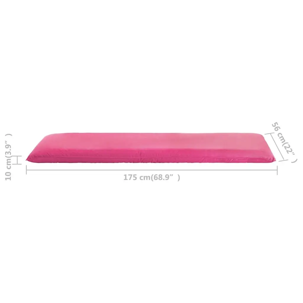 Pink Foldable Sunlounger for Outdoor Relaxation