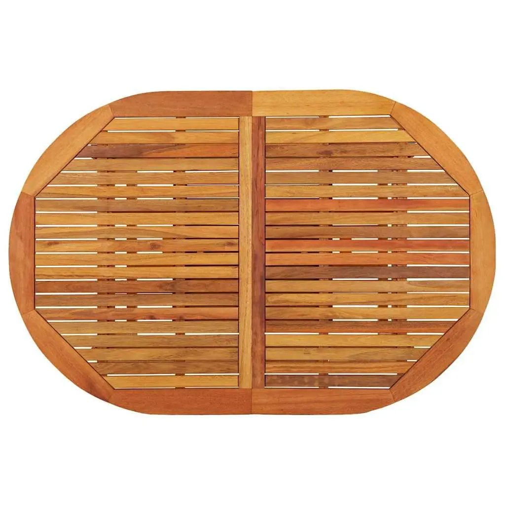Extendable Eucalyptus Wood Garden Table
