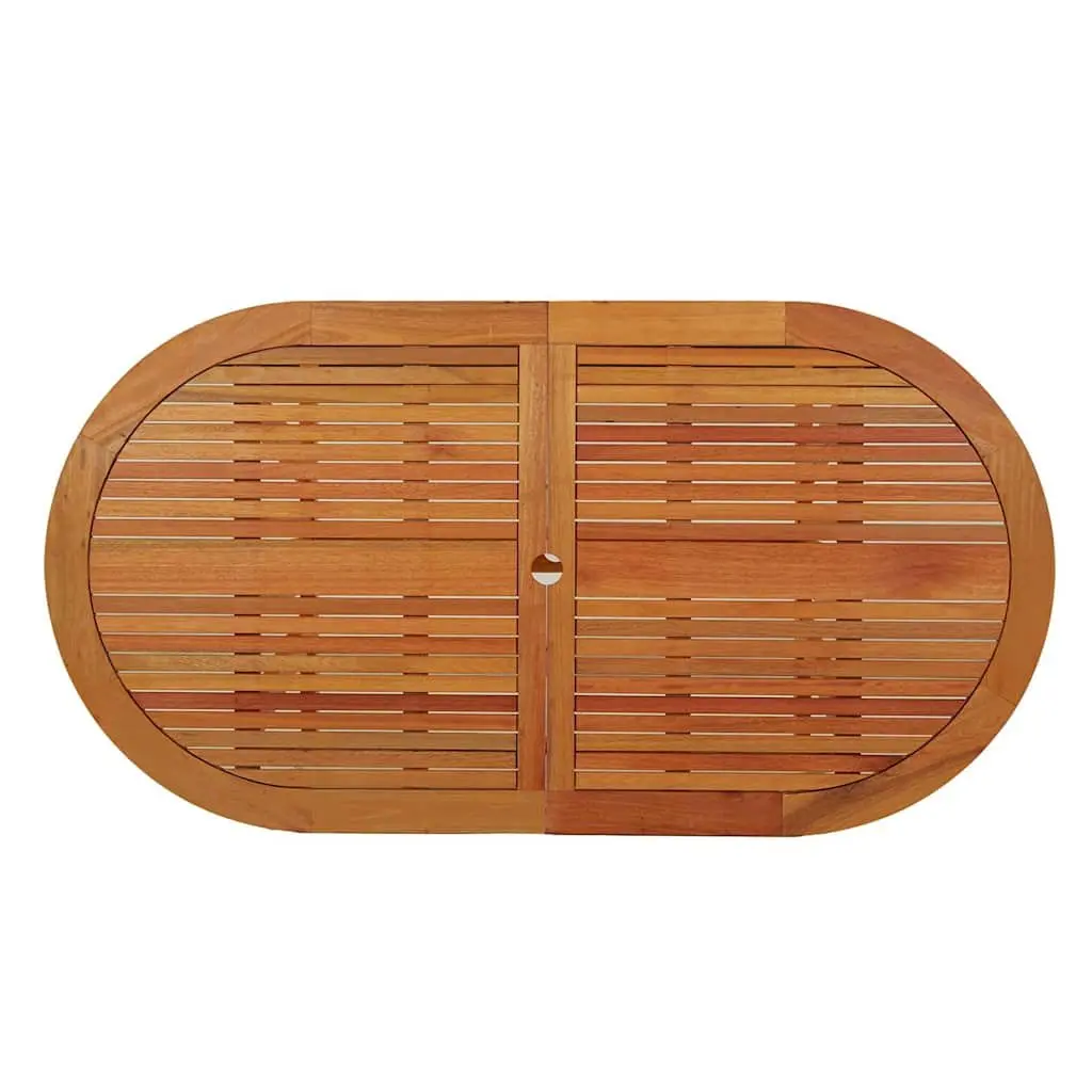 Solid Wood Eucalyptus Outdoor Dining Table 160x85x75cm