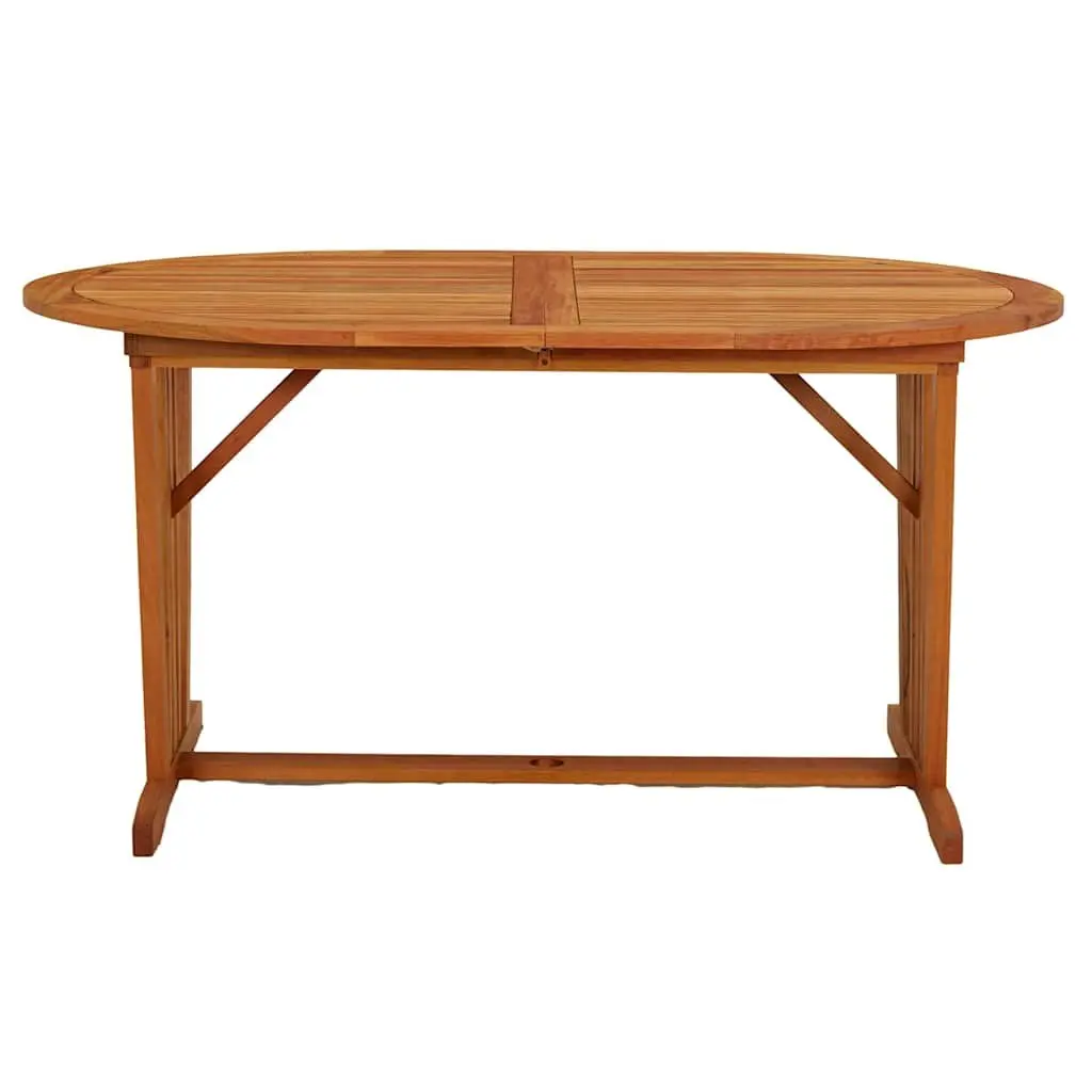 Extendable Solid Wood Garden Table 200x100cm