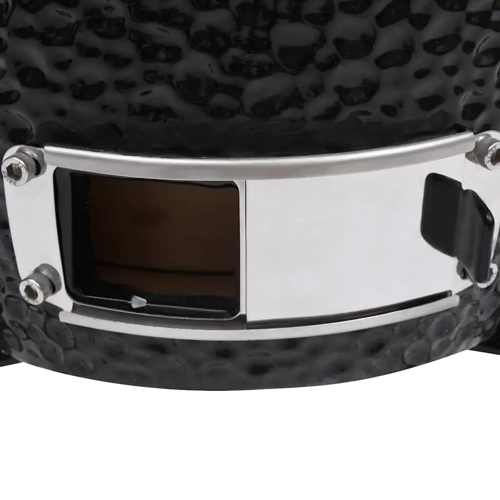 Black Ceramic Kamado Barbecue Grill 56cm