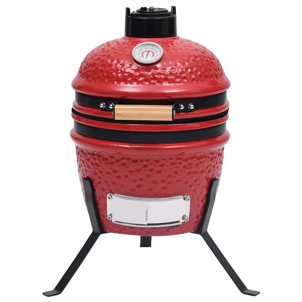 Ceramic Kamado Grill Smoker 56cm Red