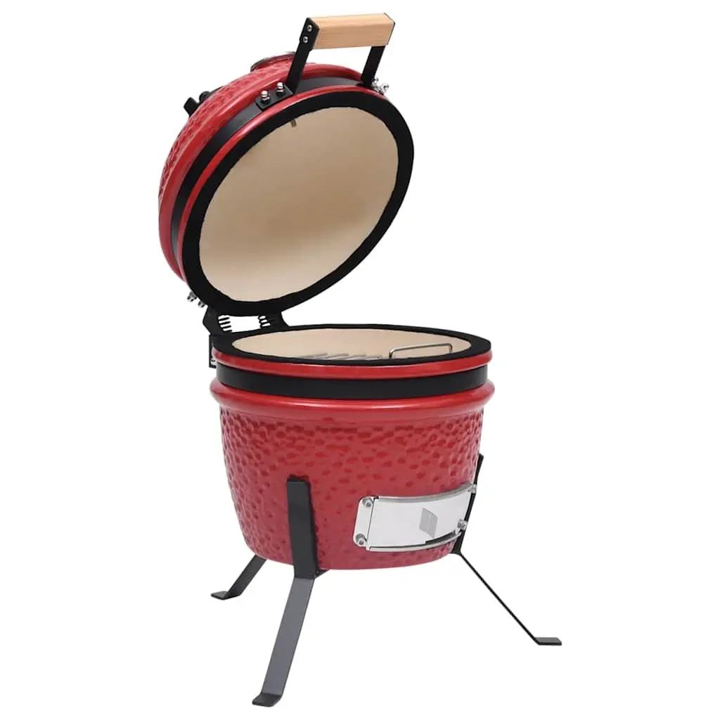 Ceramic Kamado Grill Smoker 56cm Red