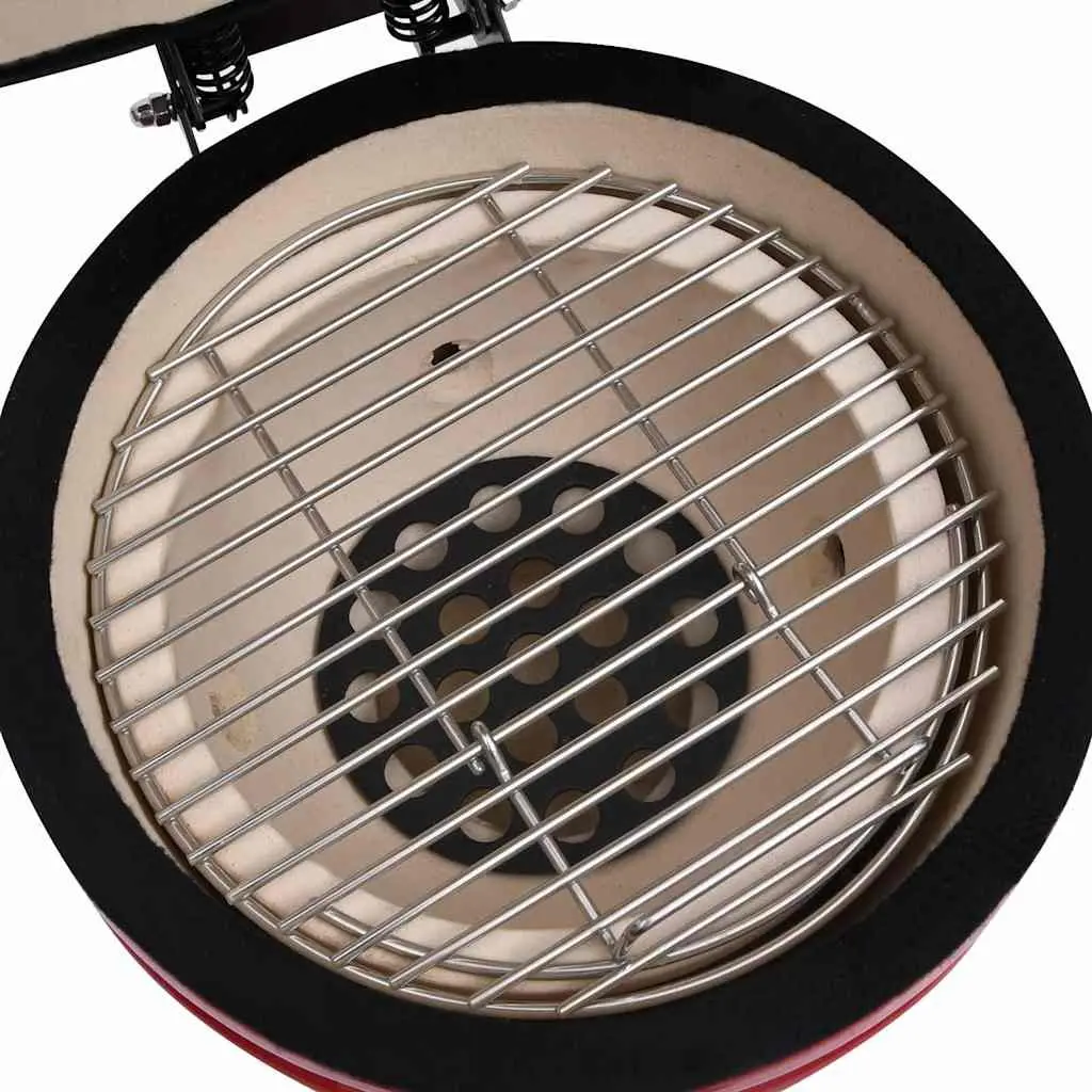 Ceramic Kamado Grill Smoker 56cm Red