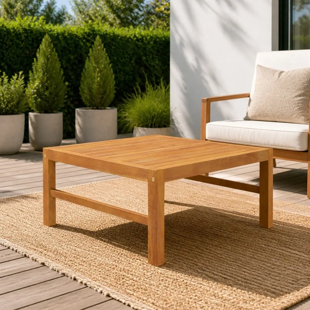 Teak Wood Garden Table for Outdoor Dining