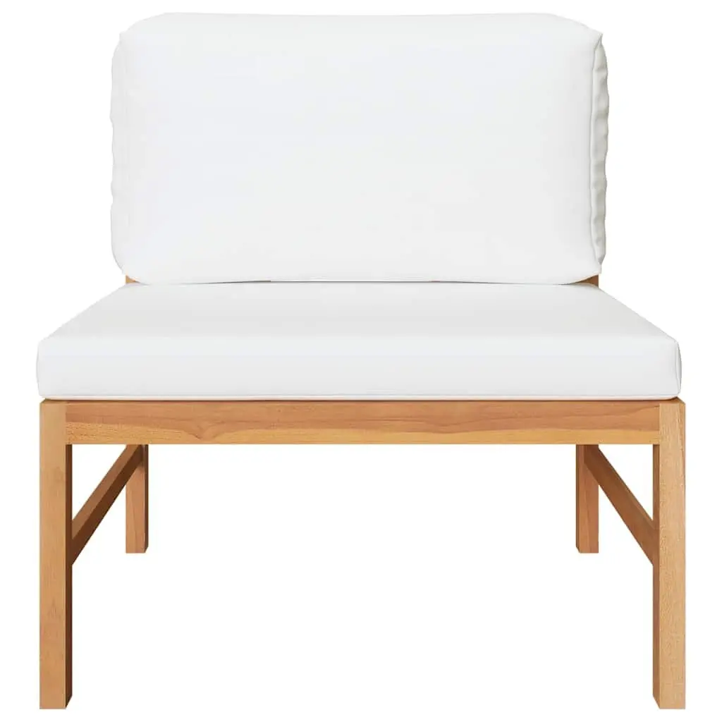 Teak Wood Middle Sofa for Outdoor Use