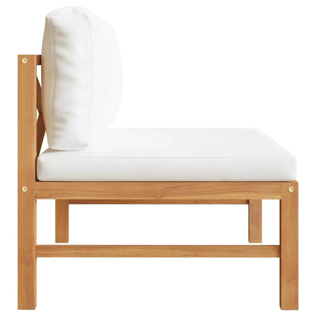 Teak Wood Middle Sofa for Outdoor Use