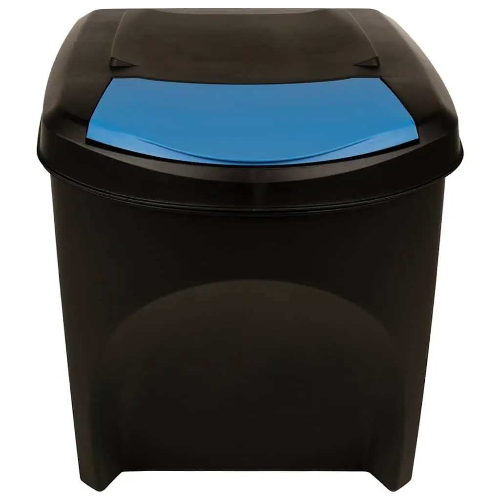 Anthracite Stackable Waste Bin Set, 3 pcs, 75 L