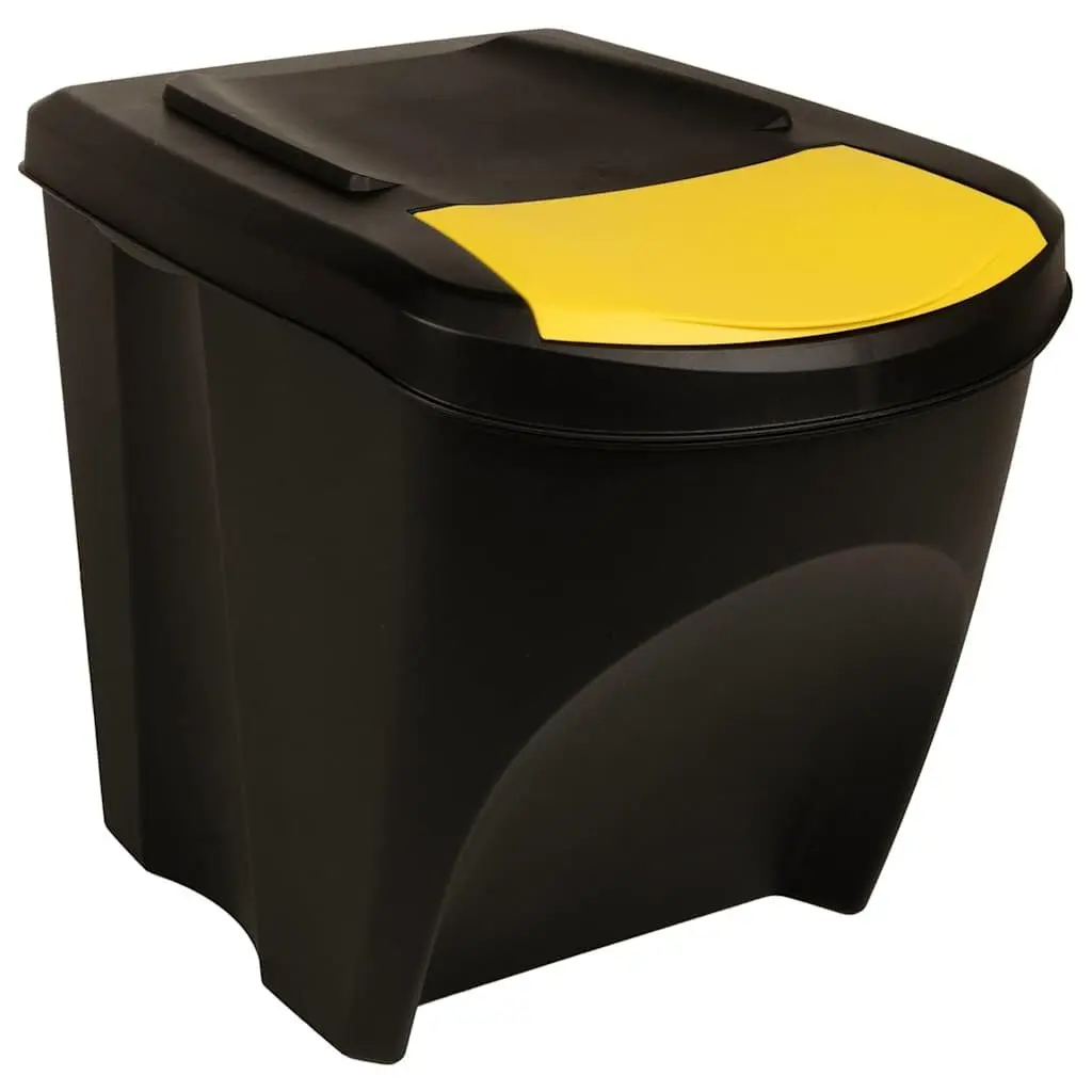 Anthracite Stackable Garbage Bin Boxes 4 pcs