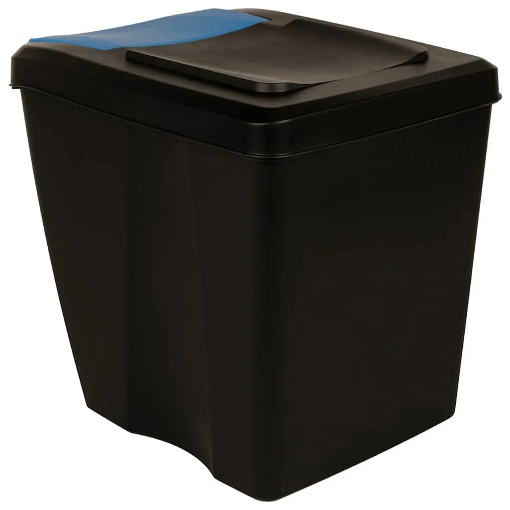 Anthracite Stackable Garbage Bin Boxes 4 pcs
