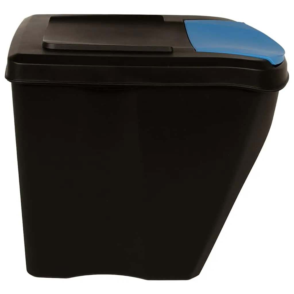 Anthracite Stackable Garbage Bin Boxes 4 pcs