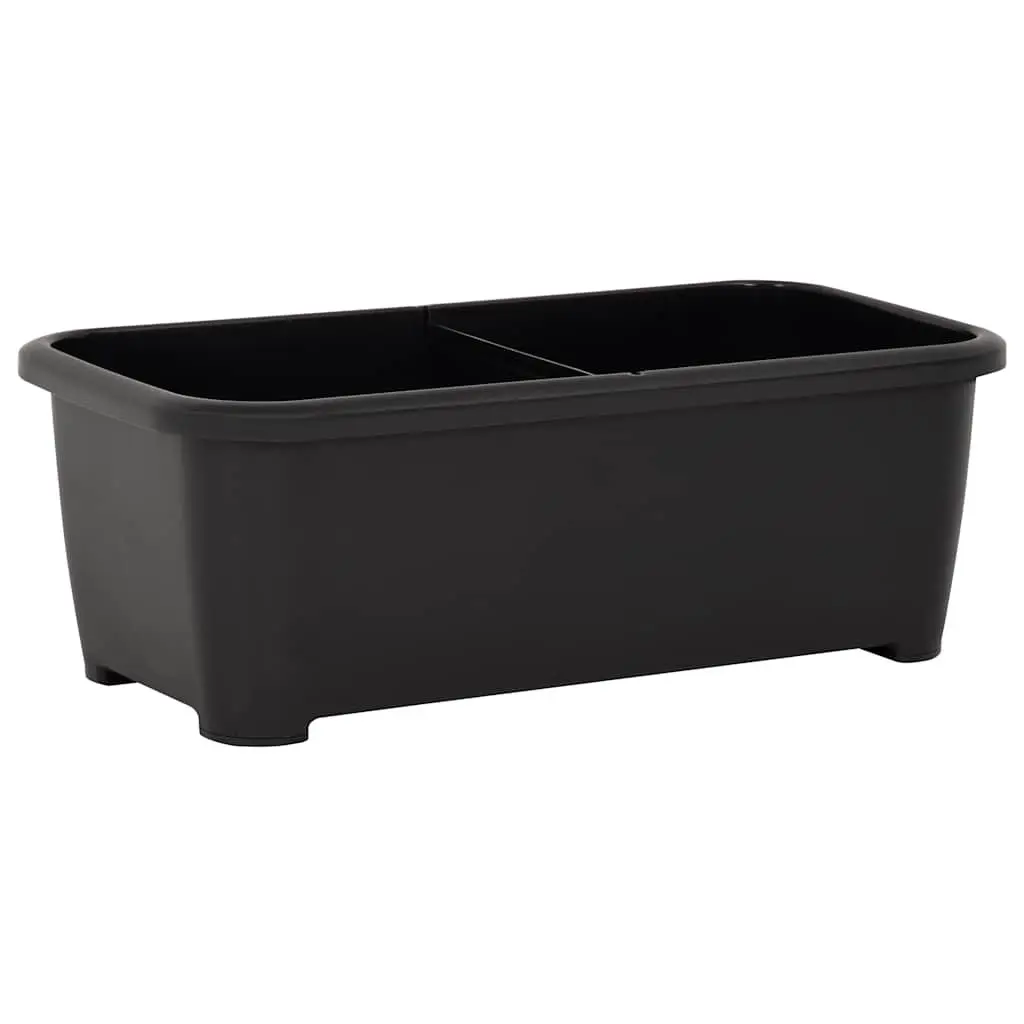 Anthracite Raised Garden Bed Planter Box 77x38.7x82cm