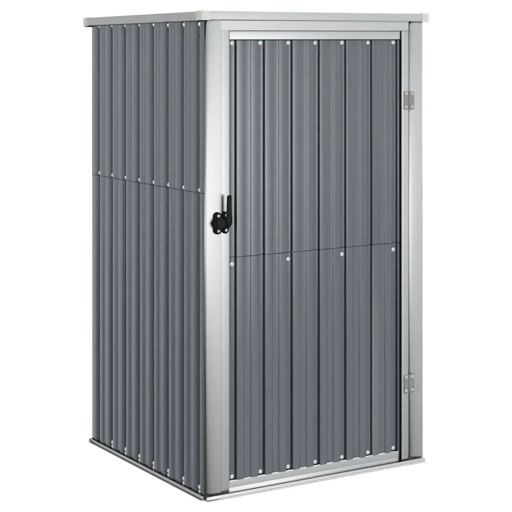 Garden Tool Shed Galvanised Steel 88x89x161cm Grey